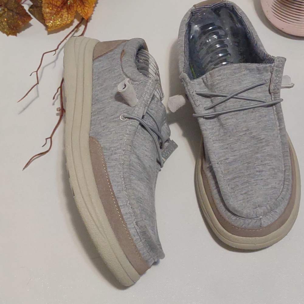 Lamo Men's Gray and Tan Loafers